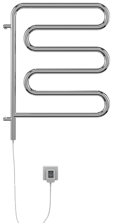 Электро 25 Ш-обр 450х570 поворотный Полотенцесушитель  TERMINUS Оренбург - фото 2