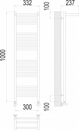 Аврора с/п П20 300х1000 Полотенцесушитель  TERMINUS Оренбург - фото 3